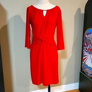 JBS red 3/4 sleeve dress